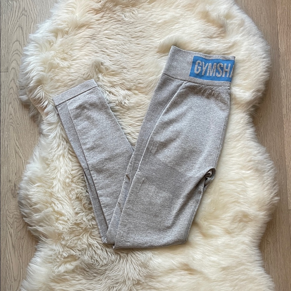 Gymshark Light Gray Stretch Leggings